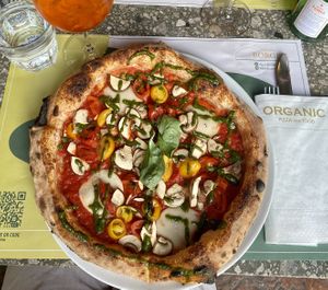 i may have added mushrooms on top, i don’t remember oops  at Organic Pizza & Food in Milan