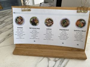 Menu   at Superbloom in San Diego