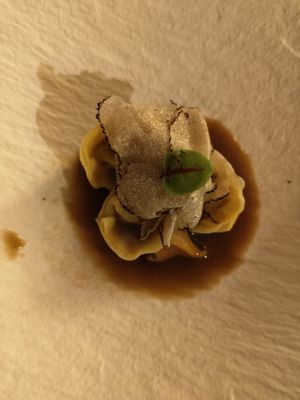 Ravioli truffle mushroom   at Aleria Restaurant in Athens