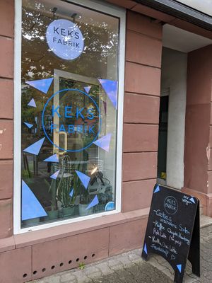 View from outside at Keks Fabrik in Frankfurt