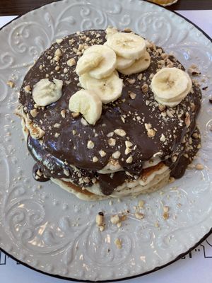 Vegan pancakes  at Neratzia in Athens