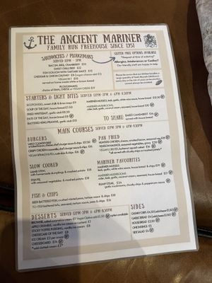   at The Ancient Mariner in Lynmouth