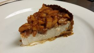 apple cheesecake at Wildflower Vegan Café in Millville