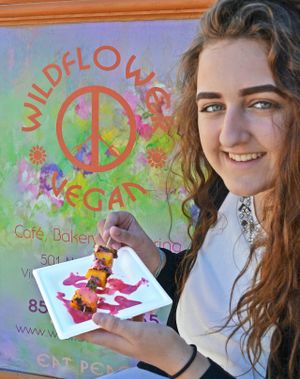 Emily at Wildflower Vegan Café in Millville