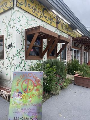 Outside view  at Wildflower Vegan Café in Millville