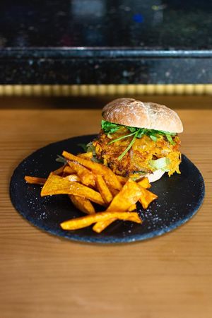 Burguer bhaji at Smash in Granada