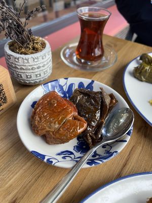 Meze plate  at Nevale Mutfak in Istanbul