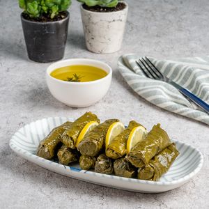 Stuffed Grape Leaves

Rice, black currant, fresh herbs at Nevale Mutfak in Istanbul
