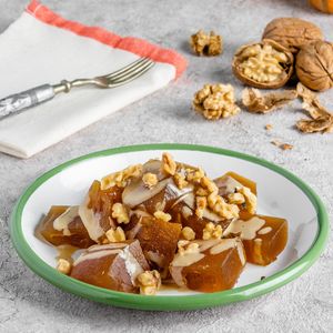 Crunchy pumpkin with tahini and walnut at Nevale Mutfak in Istanbul