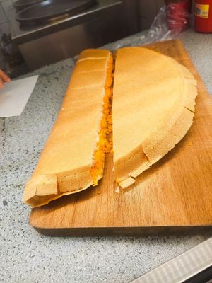 Coconut pancake at Peanut Pancake 綿綿不斷 in Central Singapore