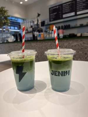 Lavender + CBD Lattee  at Jenki in East London