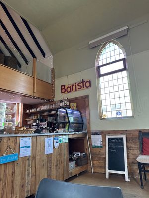 Inside at the counter  at The Aurrie in Lower Largo