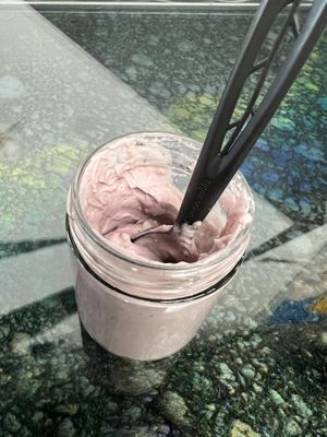 Blueberry lavender yogurt (vegan)  at Steep Tea Company in Phoenix