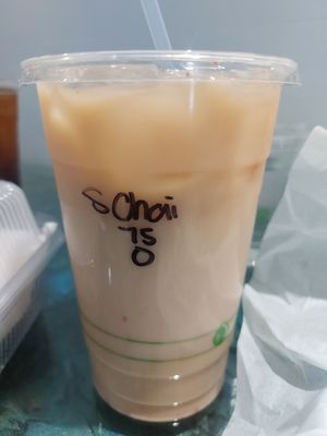 Strawberry chai at Steep Tea Company in Phoenix
