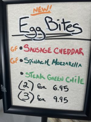 New Vegan Egg Bites  at Steep Tea Company in Phoenix