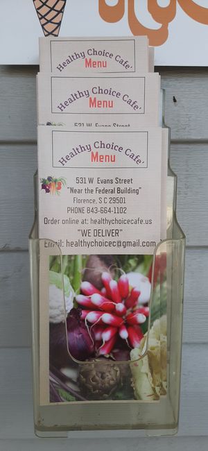 Menu at Healthy Choice Café in Florence