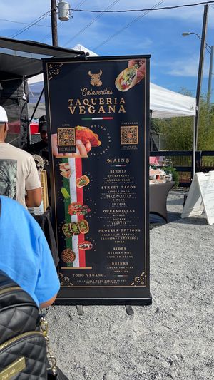 Menu at Calaveritas in Atlanta