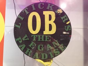 front window   at Liticker's in San Diego