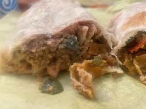 Nacho burrito   at Liticker's in San Diego