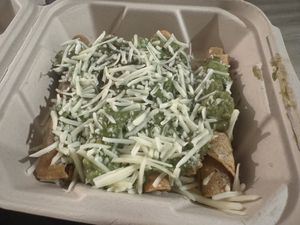 Potato rolled tacos  at Liticker's in San Diego