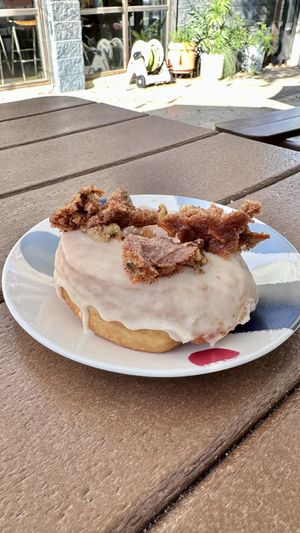 Carrot cake topped donut  at The Salty Donut in Dallas