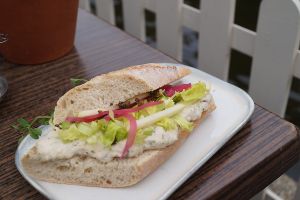 Mackerel sandwich at De Vegetarische Slager - The Vegetarian Butcher in The Hague
