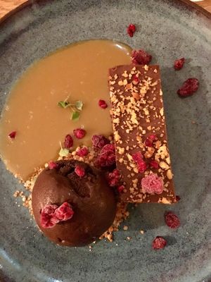 Vegan dessert  at De Vegetarische Slager - The Vegetarian Butcher in The Hague