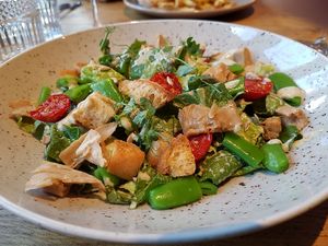 caesar salad at De Vegetarische Slager - The Vegetarian Butcher in The Hague