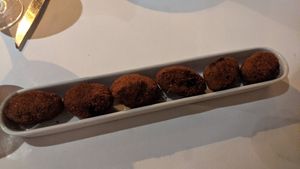 Croquetes at Hotel & Restaurant Marina Palamós in Palamos