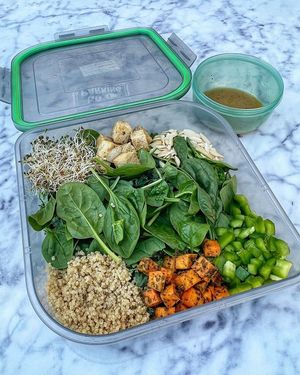 Beelong Together - the only item on the Pitted Seed menu that can't be made vegan (honey in the sauce), but is still vegetarian! at  Pit & Seed in San Diego