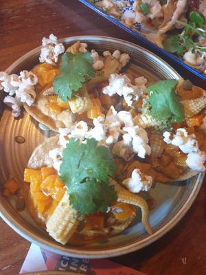 Popcorn and squash tacos at The Streetfood Club in Utrecht