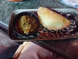 Vegan empanada at The Streetfood Club in Utrecht