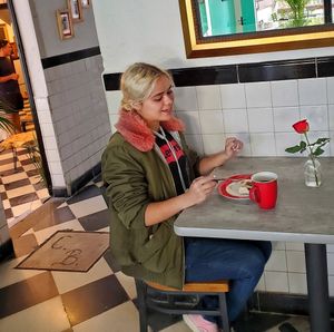 Carrot Cake and Americano at Café La Palma in San Miguel De Allende