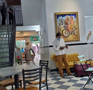 Part of Lavinia's Art Space.  at Café La Palma in San Miguel De Allende