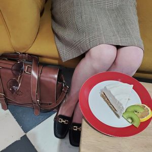 Cashew Almond Cheese Cake at Café La Palma in San Miguel De Allende