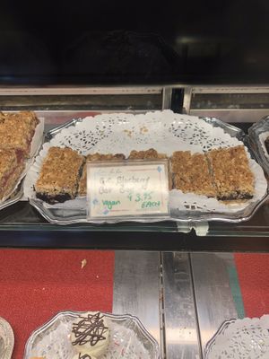 Blueberry oat bar at Laurelle's Fine Foods in Vancouver