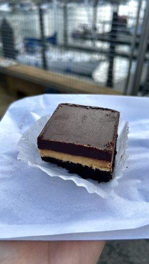 Peanut butter slice  at Laurelle's Fine Foods in Vancouver