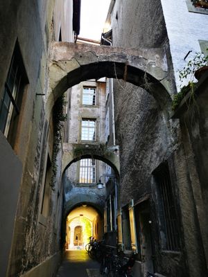 Das Untere Gerechtigkeitsgässchen (the under little Justicestreet) at Vigneron Weinbistro in Bern