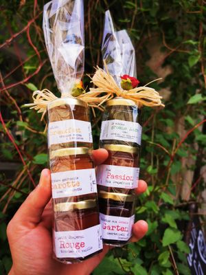 Marmelade from Lulus Leckereien. She is World Champion of the Marmelade Producers  at Vigneron Weinbistro in Bern