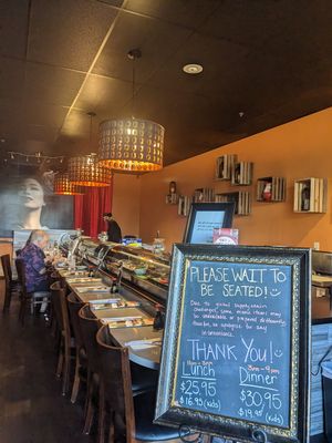 Bar seating at Kei Sushi in Reno