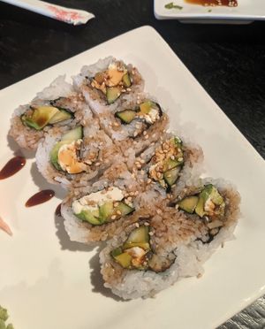 Jade roll (tofu, cucumber, avocado, pecans, teriyaki) at Kei Sushi in Reno
