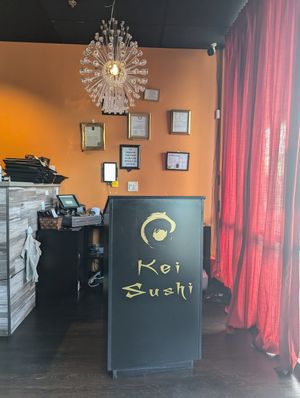Host station at the front door at Kei Sushi in Reno