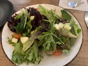 Side salad 🥗   at Willow Street Wood Fired Pizza in San Jose