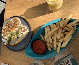 Don’t remember what this was. But it was awesome!!! at Good Dogs Plant Foods in Vancouver