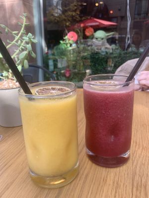 Slushes! 💛❤️ at Good Dogs Plant Foods in Vancouver