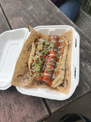 “Frankenweenie” 🤤 at Good Dogs Plant Foods in Vancouver