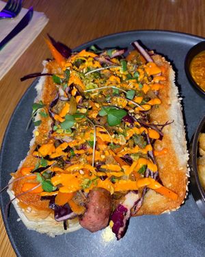 Seoul dog  at Good Dogs Plant Foods in Vancouver