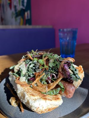 Damn this place is good!   at Good Dogs Plant Foods in Vancouver