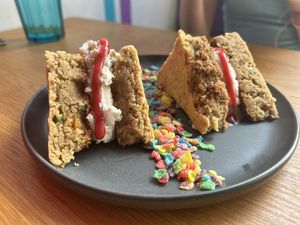 Ice Cream Sammy  at Good Dogs Plant Foods in Vancouver