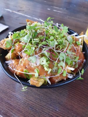 Poutine at Good Dogs Plant Foods in Vancouver
